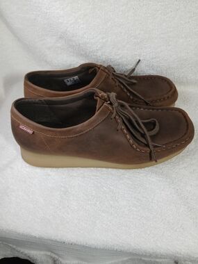 Clarks Womem's Padmora Oxfords In Brown Leather.Size 11